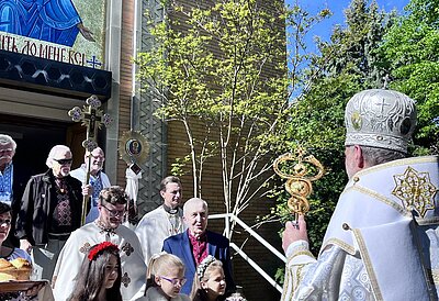 Metropolitan Borys Gudziak visited St. Nicholas Ukrainian Catholic parish in Philadelphia