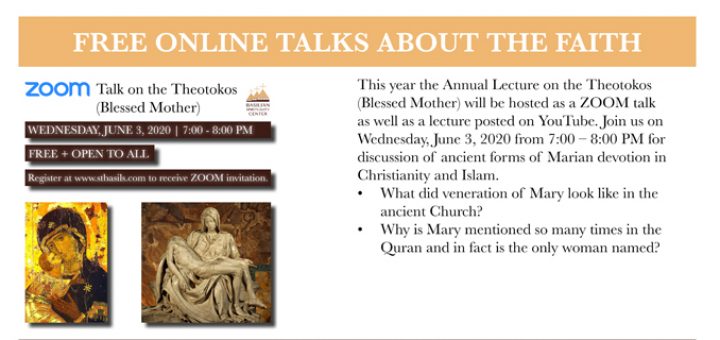 3 Free Online Talks on Faith offered by Basilian Spirituality Center