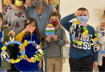 Sunday Catechism students in Perth Amboy prepare to Easter