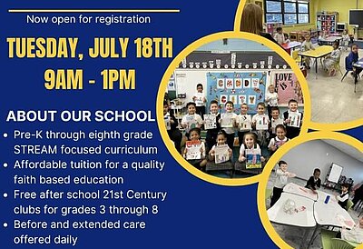 On Tuesday, July 18, 2023, Assumption Catholic School in Perth Amboy, New Jersey will host an Open House.